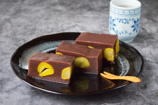 Japanese Chestnut Jelly Cake (Kuri Youkan)